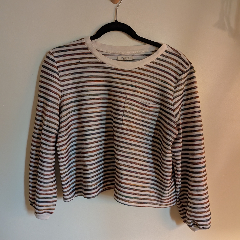 Madewell Multicolor Striped Crewneck